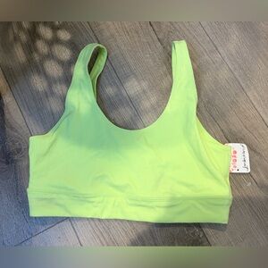 NWT: Free People movement lime-aid sports bra : size Medium ( $30 retail)